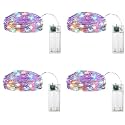 Xenith 30 LED Fairy String Lights 3 Meter Battery Powered Waterproof for Diwali Chirstmas New Year Festival Wedding Gifting Indoor Outdoor Decoration (Multicolor, Pack of 4)