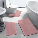 XenluxeMicrofiber Bath Rug Set Ultra Soft