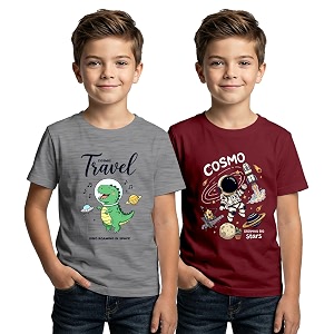 XENOVAURBAN Kids Tshirt 2 Combo for Boys