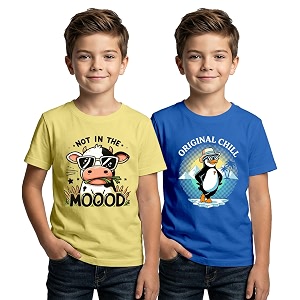 XENOVAURBAN Kids Tshirt 2 Combo for Boys