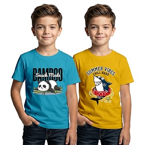 XENOVAURBAN Kids Tshirt 2 Combo for Boys