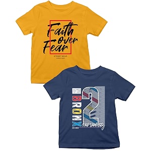 XENOVAURBAN Kids Tshirts Combo 2 Unisex