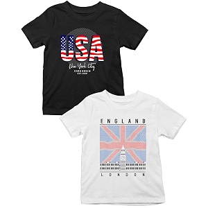 XENOVAURBAN Kids Tshirts Combo 2 Unisex