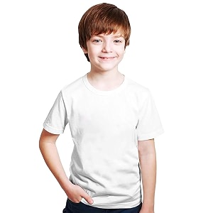 XENOVAURBAN Kids Unisex Solid Round Neck Cotton