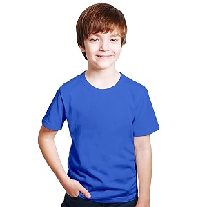 XENOVAURBAN Kids Unisex Solid Round Neck Cotton