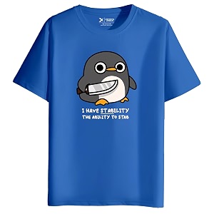 XENOVAURBAN Mens Graphic Printed RN-Penguin Round Neck