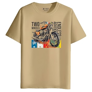 XENOVAURBAN Mens Regular Fit Biker Printed Round