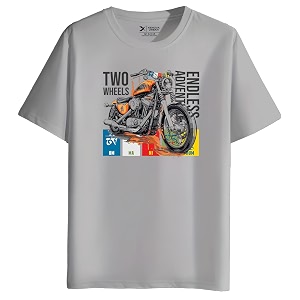 XENOVAURBAN Mens Regular Fit Biker Printed Round