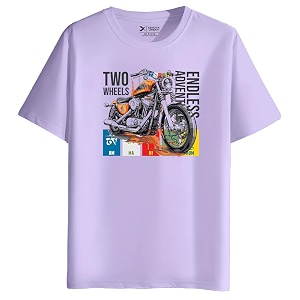 XENOVAURBAN Mens Regular Fit Biker Printed Round