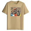 XENOVAURBAN Men39s Regular Fit Biker Printed Round