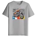 XENOVAURBAN Men39s Regular Fit Biker Printed Round