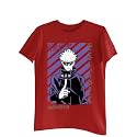 XENOVAURBAN Unisex Kids and Adults Printed Round Neck 100% Cotton Tshirt - RNM-JUJA2-RED-3XL