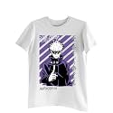 XENOVAURBAN Unisex Kids and Adults Printed Round Neck 100% Cotton Tshirt - RNM-JUJA2-WHT-M