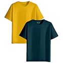 XENOVAURBAN Unisex Regular Cotton Combo of 2 Solid Color Tshirt