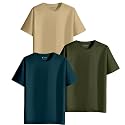 XENOVAURBAN Unisex Regular Cotton Combo of 3 Solid Color Tshirt
