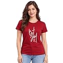 XENOVAURBAN Women Cotton Printed Regular Fit T-Shirt