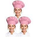 Xeoxarel Chef Hat for Men/Women, Baker Kitchen Cooking Cap