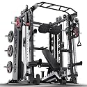 XGSW Smith Machine with Weight Stack, Multi-Function Squat Rack Power Cage with Cable Crossover System, for Home Gym