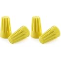 XHF UL Listed 500Pcs Yellow 22-10AWG Wire Connector Nuts, Wire Caps for Quick Connection Max.2#12 w/2#14 w/2#16 Min.2#18 (Pack of 2)