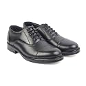 XHUGOY Medium Range Police Oxford Complete-Leather Shoe