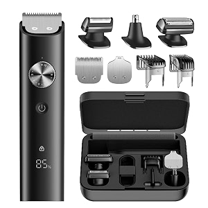 xiaomi grooming kit pro beard trimmer for men ipx7 waterproof electric shaver hair trimmer for nose ear moustache face body 40 length settings wireless clipper