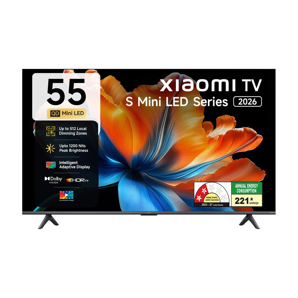 XIAOMI S Series 138.68 cm (55 inch) Ultra HD (4K) Mini LED Smart
