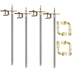 4pcs stainless steel 1234 wheels 30cm tire valve stem extension adaptor car truck trailer rv trailer  90 degree
