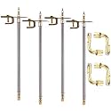 4pcs Stainless Steel 12" Wheels 30CM Tire Valve Stem Extension Adaptor Car Truck Trailer RV Trailer + 90 Degree