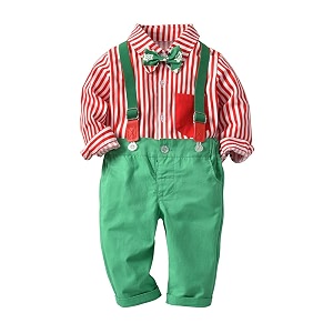 xifamniy baby boys my first valentine39s  stpatrick39s easter day outfit newborn bow tie 3pcs pants set