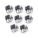 XIKKART 8MP (PV) Passive Video Balun BNC DC to RJ45 Network Transceiver Cat5/Cat6 Adapter AHD/TVI/CVI/CVBS for Full HD CCTV DVR Security Surveillance Camera System (Pack of 8)