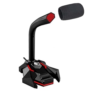 xikkart high-performance aux condenser microphone for gaming youtube video recording podcasting speech conference meeting qq msn office skype chatting aux