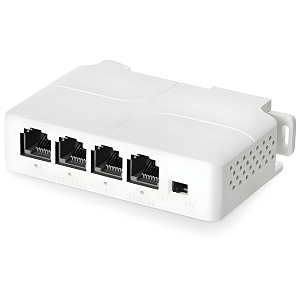 xikkart poe repeater smart poe extender upto 100m supported 2 cameras cascade 2-3 times poe extension networking device supports ieee8023afat plug-and-play no external power required