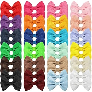 xima 48pcs24pairs dog39s hair bows clipssmall handmade hair accessories bow pet puppy for doggies cat kitten rabbit grooming accessories mixcolors-48pcs bows hair clip