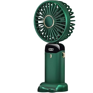 aplikja portable mini fan with rechargeable battery speed modes amp usb charging  ultralite 360 rotation multi-clip function for home kitchen and travel led fan