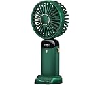 APLIKJA Portable Mini Fan with Rechargeable Battery, Speed Modes &amp; USB Charging | UltraLite, 360° Rotation, Multi-Clip Function for Home, Kitchen and Travel (LED FAN)