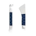 XINDELL Auto Trim Removal Tool, Pro Heavy Weight Stainless Steel Metal Pry Board, Car Interior Easy Removal Pry Tool for Door Panel, Window, Fastener, Audio Dashboard, Clips, Baseboard (Blue)