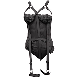 Xivir Sexy Lace Lingerie Garter Belt Set