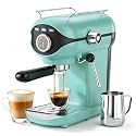 XIXUBX Espresso Machine, Compact Espresso Maker with Milk Frother, Blue