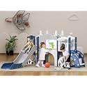 XJD 13 in 1 Toddler Slide Set, Kids Slide for Toddlers Age 1+(Blue Gley)