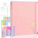XKDOUS Important Document Organizer 3 Ring Linen Binders Folio File Folders
