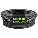 AA AUDIO ACCESSORY XLR Cables 125ft, 20AWG OFC Dual Shielded Mic Cord
