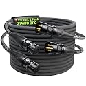 AA AUDIO ACCESSORY XLR Cables 15 feet 2Pack, 21AWG OFC Shielded Mic Cord