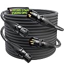 AA AUDIO ACCESSORY XLR Cables 20 ft 2Pack, 21AWG OFC Dual Shielded Mic Cord