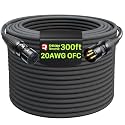AA AUDIO ACCESSORY XLR Cables 300ft, 20AWG OFC Dual Shielded Mic Cord