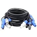 XLR DMX Line &amp; PowerCON in/Out Combo Cable – Audio Signal &amp; Speaker Control for Mobile Stage, DJ Shows &amp; Moving Heads(3)