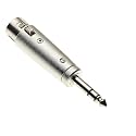 XLR Female Jack to 6.35mm Stereo Changer, 1/4 Inch TRS 6.35mm Stereo to 3 Pin XLR Female Audio Microphone Converter Coupler Connector