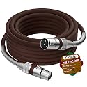 Premium XLR Cable 10 FT, 3 Pins XLR Microphone Male to Female Cord, Brown