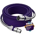Premium XLR Cable 15 FT, 3 Pins XLR Microphone Male to Female Cord, Orange