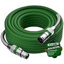 Premium XLR Cable 40 FT, 3 Pins XLR Microphone Male to Female Cord, Green
