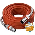 Premium XLR Cable 75 FT, 3 Pins XLR Microphone Male to Female Cord, Orange